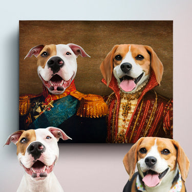 The Lord and The Lady 2 Pets in 1 Pet Portraits